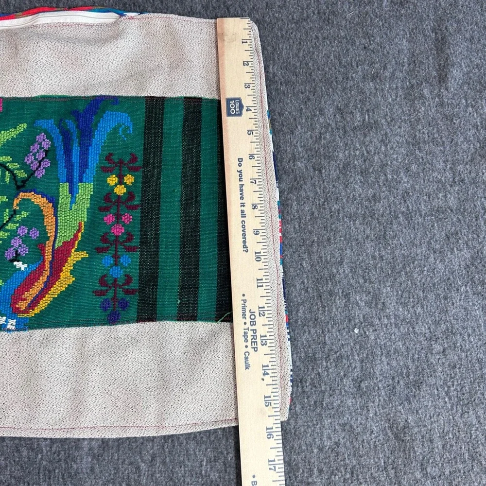 Over & Beyond Sewing Aztec Bohemian Peacock Woven Tapestry Pillow Case 24x15